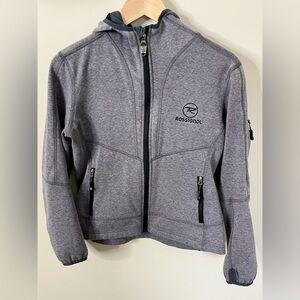 Rossignol Full Zip Hooded Sweatshirt Size Small Purple